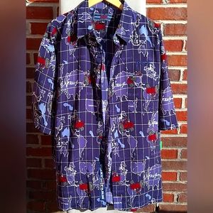 Phat Farm Vintage Print Men"s 2XL 2000 Y2K Animal Print